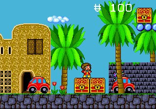 Скриншот игры Alex Kidd in the Enchanted Castle